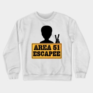 Area 51 Escapee Alien Peace Crewneck Sweatshirt